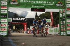 Frank u Robbi MTBBikeTransAlp Finisher 2011